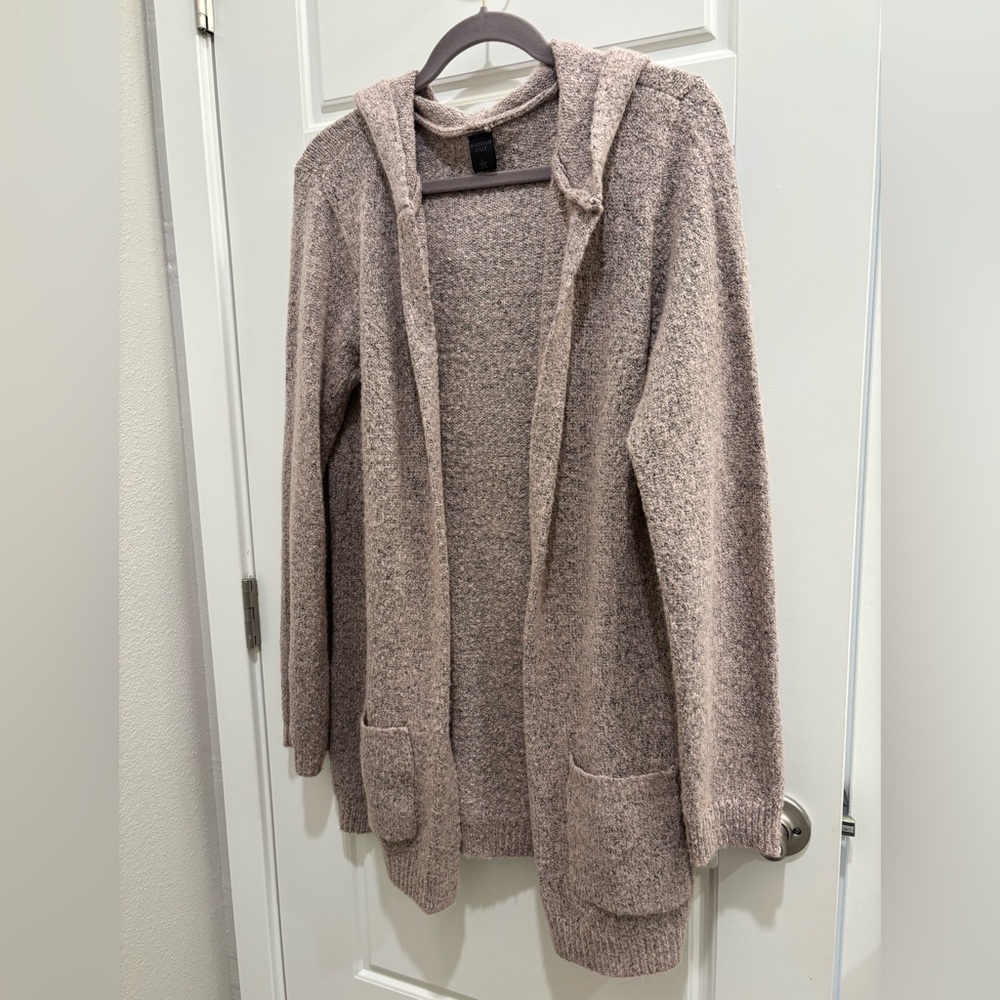 Madison Lilly blush pink sweater cardigan